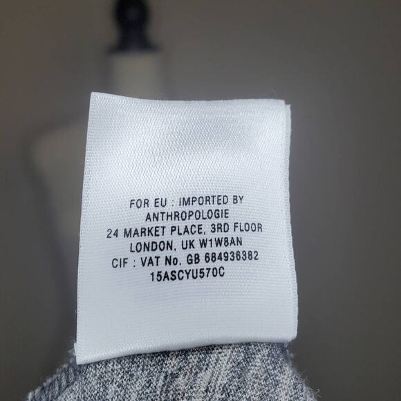 Anthropologie Gray Bow Top Small - Picture 7 of 8